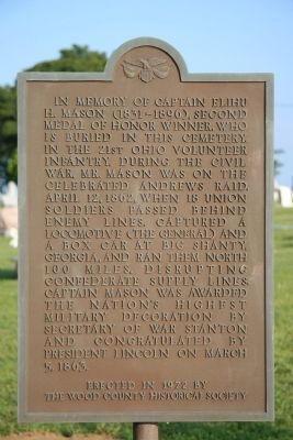 In Memory of Captain Elihu H. Mason Marker image. Click for full size.