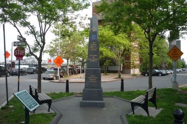Harlem Hellfighters Monument - viewed from the north image. Click for full size.