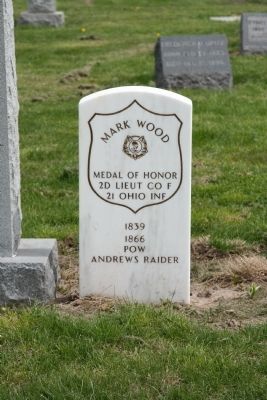 Pvt. Mark Wood Marker. Click for full size. Pvt. Mark Wood Marker image. Click for full size.