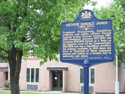 Arthur Horace James (1883-1973) Marker. Click for full size. Arthur Horace James (1883-1973) Marker image. Click for full size.