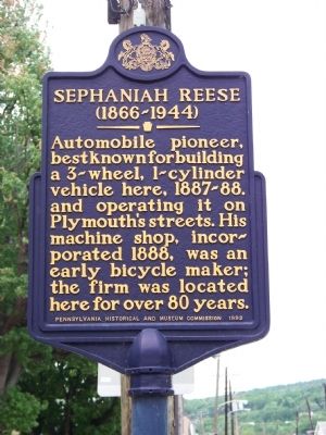 Sephaniah Reese (1866-1944) Marker image. Click for full size.