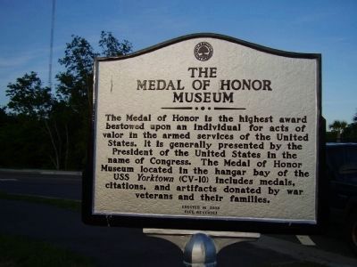 The Medal of Honor Museum Marker image. Click for full size.