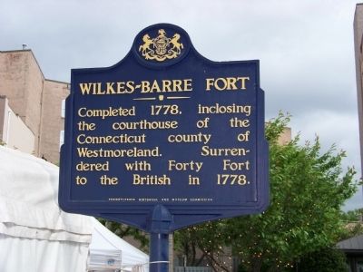 Wilkes-Barre Fort Marker image. Click for full size.