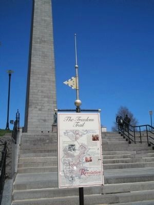 Marker at the Bunker Hill Memorial. Click for full size. Marker at the Bunker Hill Memorial image. Click for full size.