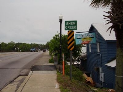 Shem Creek Marker. Click for full size. Shem Creek Marker image. Click for full size.
