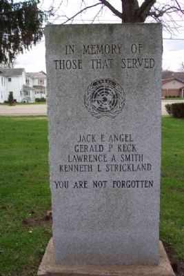 Hocking County Korean War Memorial. Click for full size. Hocking County Korean War Memorial image. Click for full size.