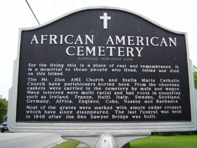 African American Cemetery Marker. Click for full size. African American Cemetery Marker image. Click for full size.
