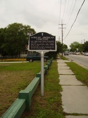 African American Cemetery Marker. Click for full size. African American Cemetery Marker image. Click for full size.