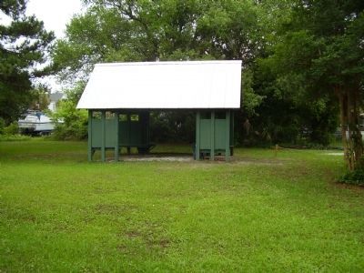 Shelter near the African American Cemetery Marker. Click for full size. Shelter near the African American Cemetery Marker image. Click for full size.