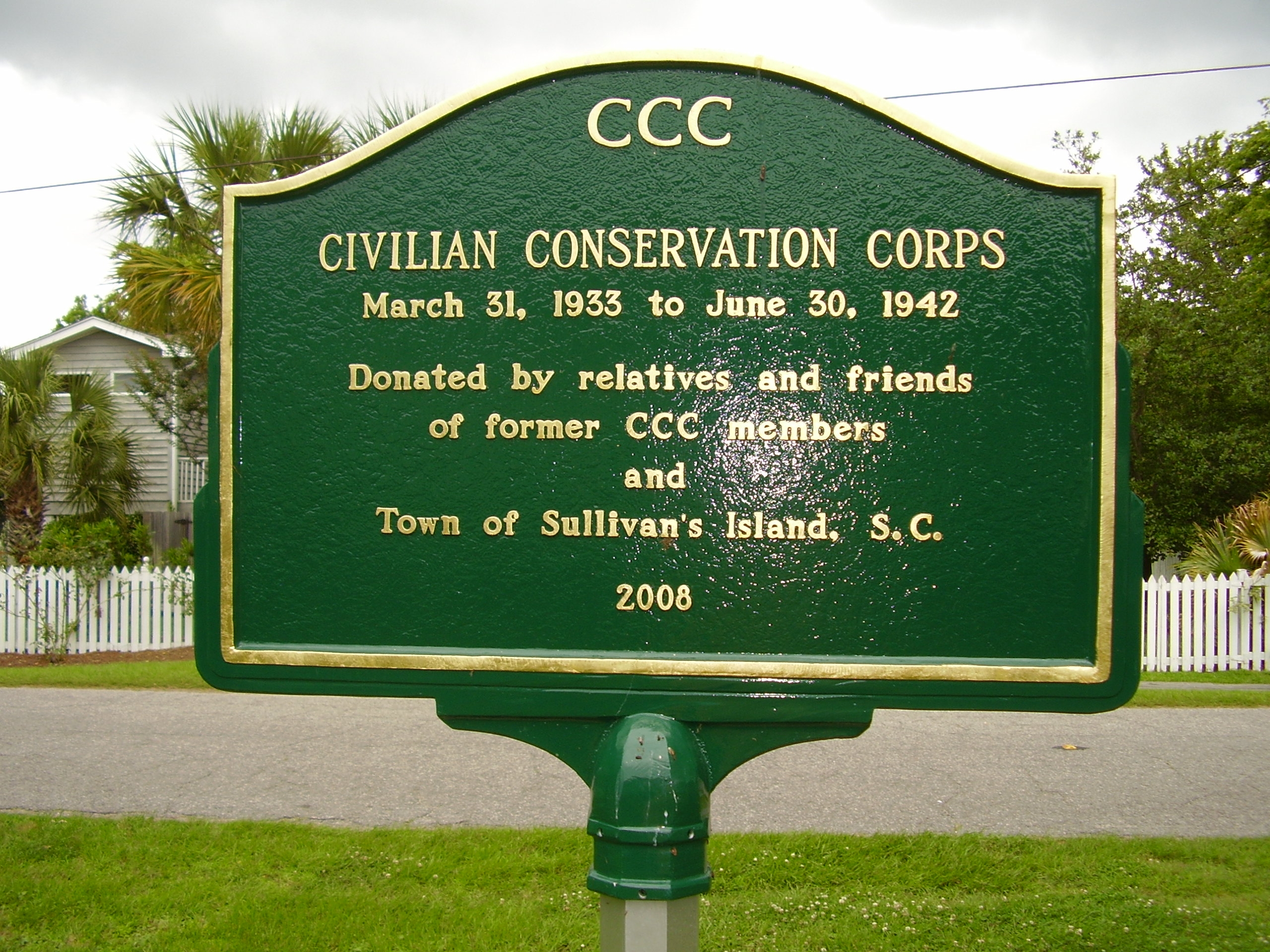 Civilian Conservation Corps Marker