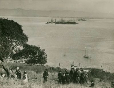 Long Wharf from Goat Island, October, 1886 image. Click for full size.