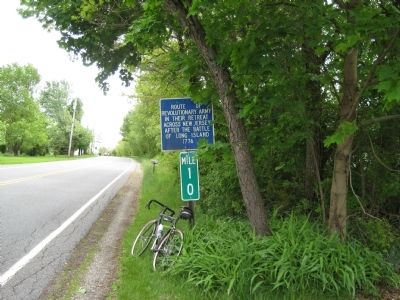 Revolutionary Army Route Marker. Click for full size. Revolutionary Army Route Marker image. Click for full size.
