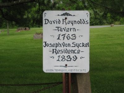 David Reynolds Tavern Marker image. Click for full size.