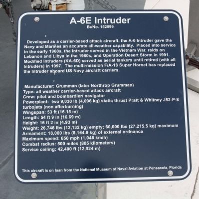 A-6E Intruder Marker image. Click for full size.