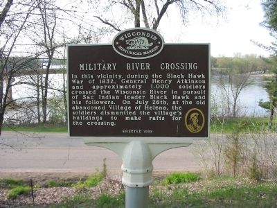 Military River Crossing Marker. Click for full size. Military River Crossing Marker image. Click for full size.