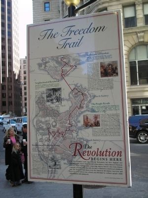 The Freedom Trail Marker image. Click for full size.