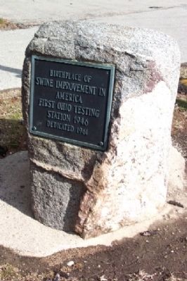 Birthplace of Swine Improvement in America Marker image. Click for full size.