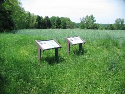 Markers at the Chewning House Site image. Click for full size.