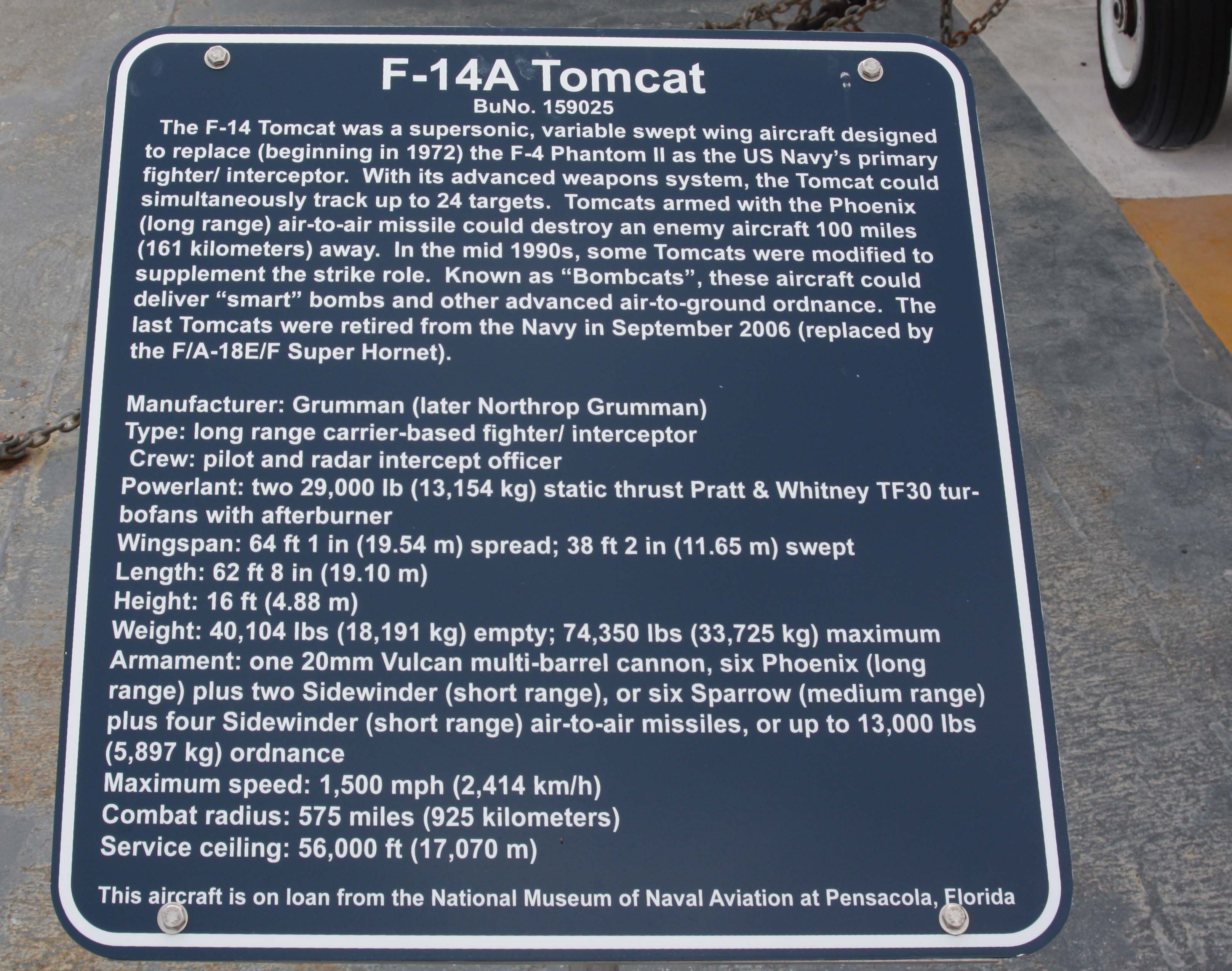 F-14 Tomcat Marker