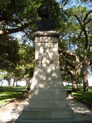 William Gilmore Simms Monument. Click for full size. William Gilmore Simms Monument image. Click for full size.