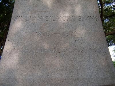 William Gilmore Simms Marker. Click for full size. William Gilmore Simms Marker image. Click for full size.