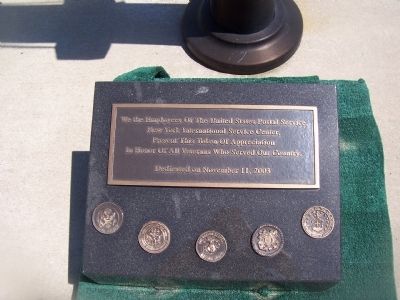 U.S. Post Office Veterans Memorial Marker. Click for full size. U.S. Post Office Veterans Memorial Marker image. Click for full size.