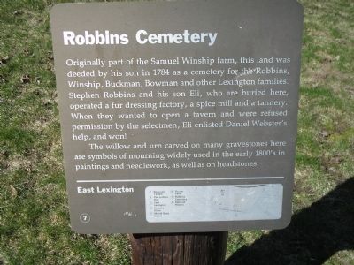 Robbins Cemetery Marker image. Click for full size.
