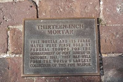 Thirteen - Inch Mortar Marker image. Click for full size.
