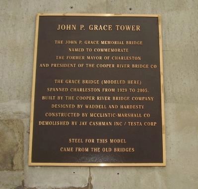 John P. Grace Tower Marker image. Click for full size.