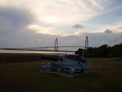 The Tower and the Bridge as seen from nearby Patriot's Point Park image. Click for full size.