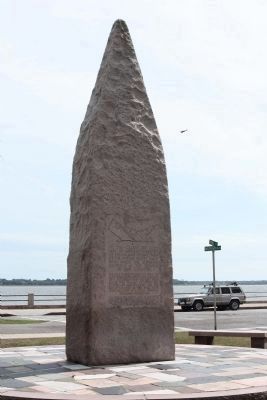 USS Hobson Tribute Marker, with stones from the thirty eight home states image. Click for full size.