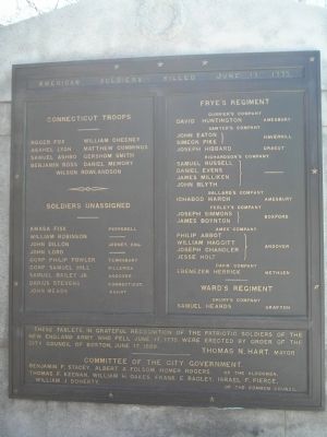 American Soldiers Killed Tablet #1 image. Click for full size.