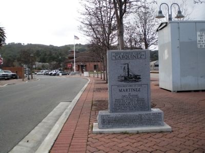 Pony Express Ferry "Carquinez" Marker - Wide Shot image. Click for full size.