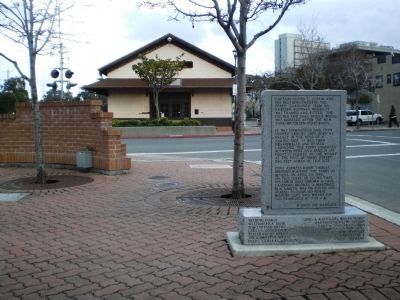 Pony Express Ferry "Carquinez" Marker - Wide Shot, Reverse Side image. Click for full size.