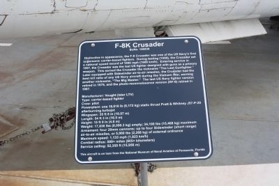 F-8K Crusader Marker image. Click for full size.