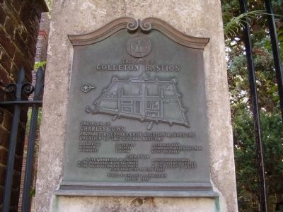 The Site of Colleton Bastion Marker. Click for full size. The Site of Colleton Bastion Marker image. Click for full size.