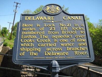 Delaware Canal Marker. Click for full size. Delaware Canal Marker image. Click for full size.