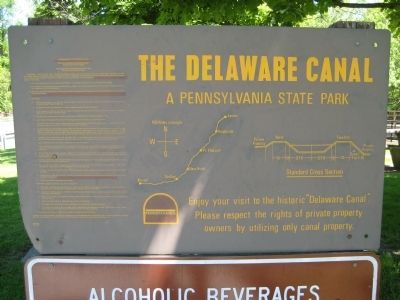 Delaware Canal Marker. Click for full size. Delaware Canal Marker image. Click for full size.