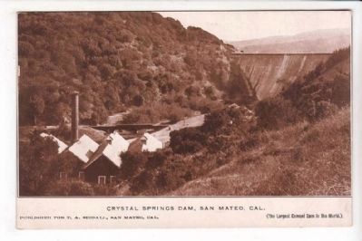 Crystal Springs Dam, San Mateo, California image. Click for full size.