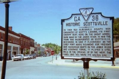 Historic Scottsville Marker image. Click for full size.