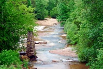 Bridge Support and Big Durbin Creek. Click for full size. Bridge Support and Big Durbin Creek image. Click for full size.
