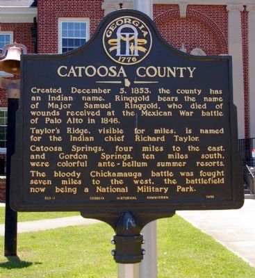 Catoosa County Marker image. Click for full size.
