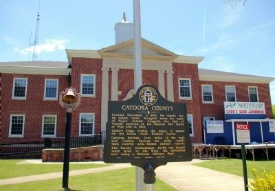 Catoosa County Marker at the Catoosa County Courthouse. Click for full size. Catoosa County Marker at the Catoosa County Courthouse image. Click for full size.