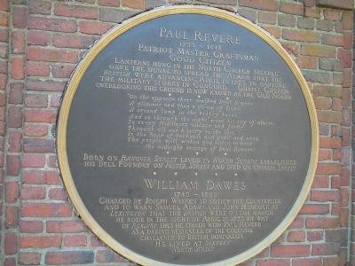 Paul Revere & William Dawes Marker. Click for full size. Paul Revere & William Dawes Marker image. Click for full size.