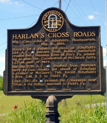 Harlans Cross Roads Marker image. Click for full size.