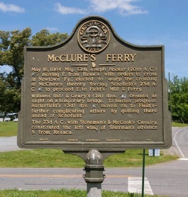 McClure’s Ferry Marker. Click for full size. McClure’s Ferry Marker image. Click for full size.