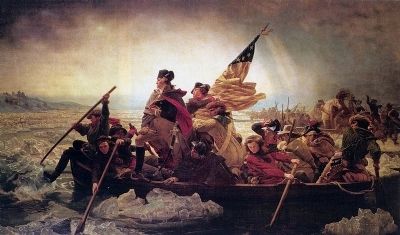 Washington Crossing the Delaware Marker. Click for full size. Washington Crossing the Delaware Marker image. Click for full size.