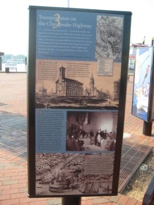Transportation on the Chesapeake Highway Marker image. Click for full size.