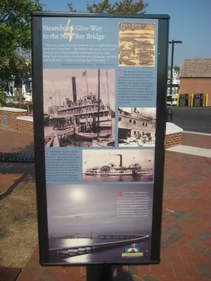 Steamboats Give Way to the New Bay Bridge Marker image. Click for full size.