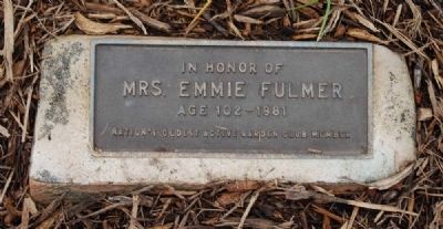 Mrs. Emmie Fulmer Marker image. Click for full size.
